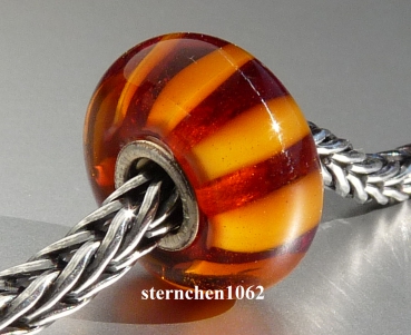 Preview: Original Trollbeads * Braune Streifen * retired * 02