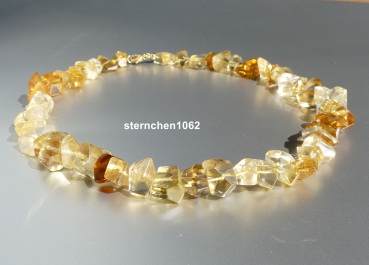 Preview: Einzelstück * Edelstein Kette * Citrin * 333 Gold *