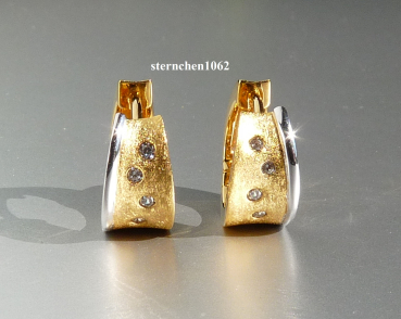 Preview: Viventy * Creolen * 925 Silber * Gelbgold plattiert * Zirkonia * 787154