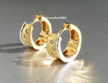 Preview: Viventy * Creolen * 925 Silber * Gelbgold plattiert * Zirkonia * 787154