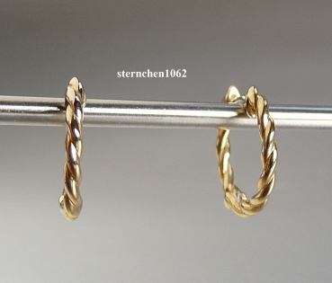 Preview: Earrings * Delicate Hoop Earrings * 333 Gold