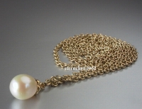 Original Trollbeads * Kette mit Perle, Gold * 70 cm