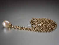 Original Trollbeads * Kette mit Perle, Gold * 60 cm