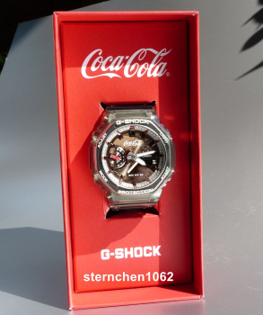 Preview: Casio * G-Shock & Coca Cola Kooperationsuhr * GA-2100CC-3AER * Sonder Edition