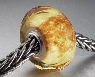 Preview: Trollbeads * Gelbes Funkeln 01 * Weihnachten 2018