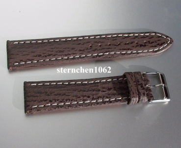 Barington * Leather watch strap * Shark * brown * 18 mm