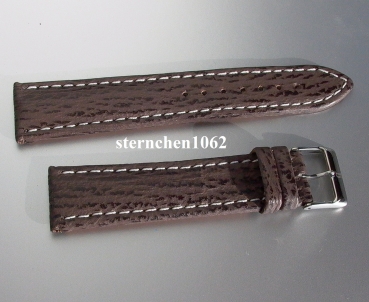 Barington * Leather watch strap * Shark * brown * 22 mm