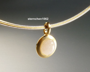 Preview: Necklace with Moonstone Pendant * 925 Silver * gold-plated