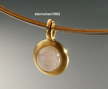 Preview: Necklace with Moonstone Pendant * 925 Silver * gold-plated
