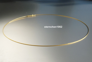 Halsreif * Edelstahl * vergoldet * 42 cm