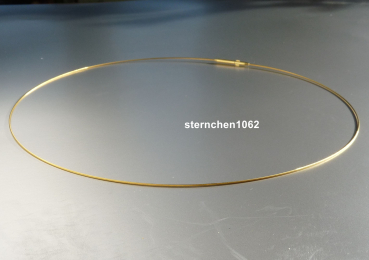 Preview: Halsreif * Edelstahl * vergoldet * 42 cm