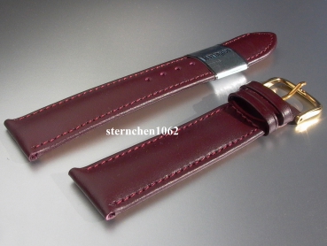 Barington * Leather watch strap * Calf Resisto * bordeaux * 20 mm