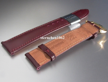 Barington * Leather watch strap * Calf Resisto * bordeaux * 8 mm
