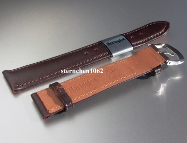 Barington * Leather watch strap * Calf Resisto * dark brown * 20 mm XL
