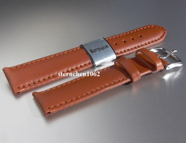 Barington * Leather watch strap * Calf Resisto * golden brown * 12 mm