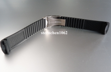 Preview: Davosa * Uhrenarmband * Argonautic Kautschuk Band * schwarz * 22 mm