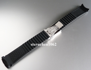 Preview: Davosa * Uhrenarmband * Argonautic Kautschuk Band * schwarz * 22 mm