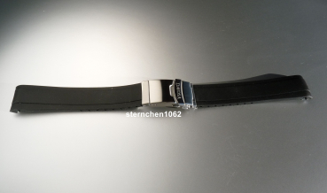 Davosa * Uhrenarmband * Ternos Kautschuk Band * Schwarz * 20 mm
