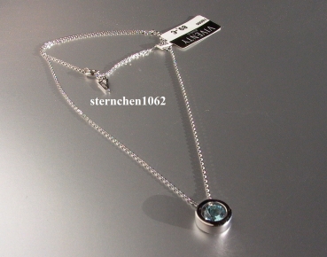 Preview: Viventy Halskette mit Anhänger * 925 Silber * Blauer Topas * 776688