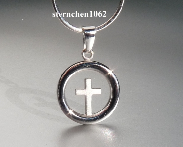 Preview: Halskette * Kette mit Kreuz Anhänger * 925 Silber