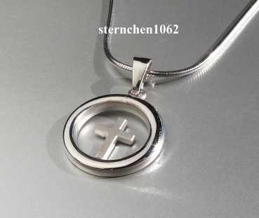 Preview: Halskette * Kette mit Kreuz Anhänger * 925 Silber