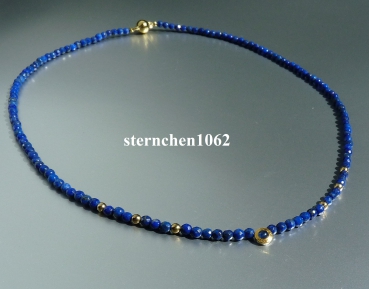 Gemstone Necklaces * lapis lazuli * sapphire * 585 gold * 24 ct gold * 925 silver