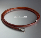 Original Trollbeads * Leder - Halskette, Braun * 45 cm