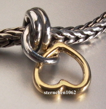 Preview: Original Trollbeads * Lucky Love * 925 Silber / 750 Gold