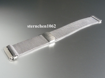 Eulit * Edelstahlband für Uhren * Uhrenarmband * Milanaise * Magnetverschluss * 20 mm