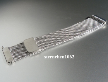 Preview: Eulit * Stainless Steel watch strap * Milanaise * Magnet shutter * 20 mm