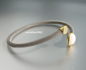 Bangle * 925 silver * Gold plated * Stainless steel * Zirconia * Moonstone