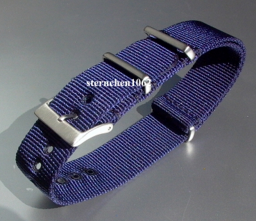 Preview: Eulit * watch strap * nylon ribbon * Outdoor * blue * 20 mm