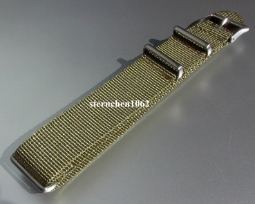 Eulit * watch strap * nylon ribbon * Outdoor * olive green * 20 mm