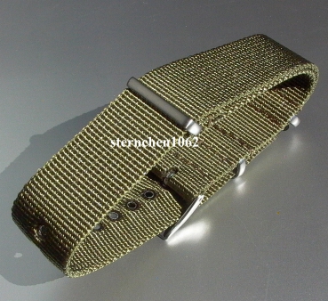 Preview: Eulit * watch strap * nylon ribbon * Outdoor * olive green * 20 mm