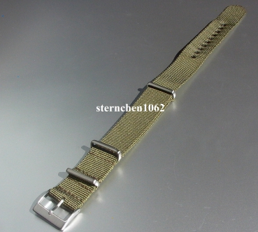 Preview: Eulit * watch strap * nylon ribbon * Outdoor * olive green * 20 mm