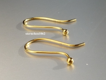 Preview: Trollbeads * Ohrhaken, 18k Vergoldet *