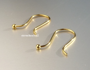 Preview: Trollbeads * Ohrhaken, 18k Vergoldet *