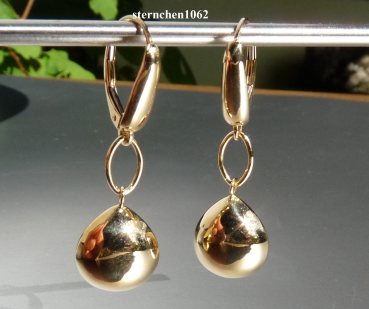 Preview: Ohrringe * Ohrhänger * 585 Gold * Tropfenform