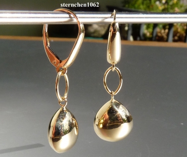 Preview: Ohrringe * Ohrhänger * 585 Gold * Tropfenform