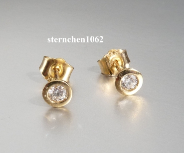Preview: Ohrringe * Ohrstecker * 585 Gold * Brillant