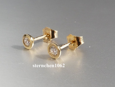 Preview: Ohrringe * Ohrstecker * 585 Gold * Brillant