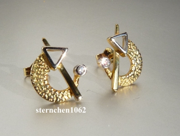 Ohrringe * Ohrstecker * 375 Gold * Diamant