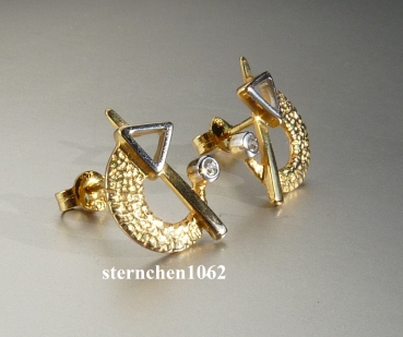 Preview: Ohrringe * Ohrstecker * 375 Gold * Diamant