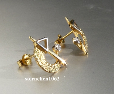 Preview: Ohrringe * Ohrstecker * 375 Gold * Diamant