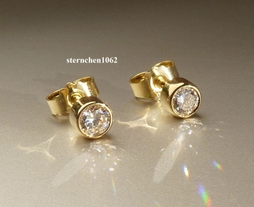 Ohrringe * Ohrstecker * 585 Gold * Brillant