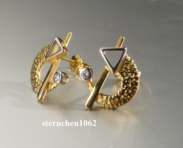 Preview: Ohrringe * Ohrstecker * 375 Gold * Diamant