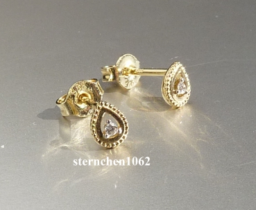 Preview: Ohrringe * Ohrstecker * 585 Gold * Brillant