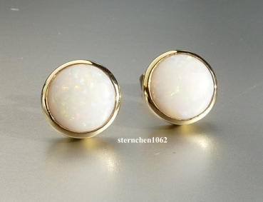 Preview: Ohrringe * Ohrstecker * 585 Gold * Opal