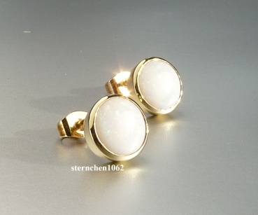 Preview: Ohrringe * Ohrstecker * 585 Gold * Opal