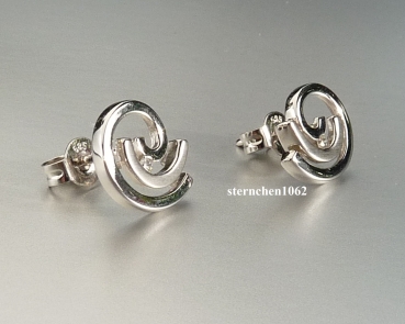 Preview: Ausgefallene Ohrringe * Ohrstecker * 585 Weißgold * Brillant